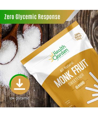Health Garden Monk Fruit Sweetener Classic - Non GMO, Gluten Free, Sugar Substitute - Kosher, Keto Friendly (3 lbs) - Buy Online on SooperMarket.com