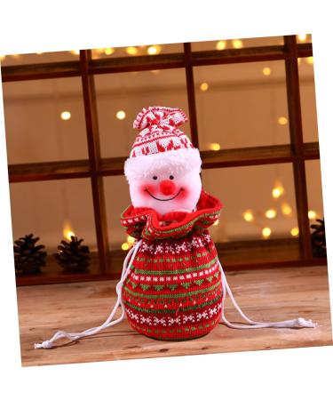 KOMBIUDA 1pc Snowman Storage Candy Bag Bags Kids Ornament Hanging Knitted Portable Christmas Adorable 1 count (Pack of 1) As Shown - Buy Online on SooperMarket.com