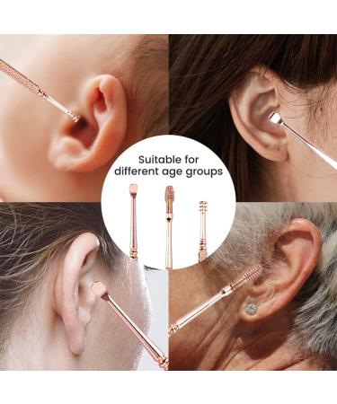 6-8 Pcs Earpick Nose Clean Tweezers Set with LED Light - Ear Wax Remover for Baby and Adults - Buy Online on SooperMarket.com