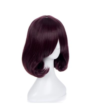 New Kakegurui Compulsive Gambler Midari Ikishima Cosplay Wig Heat Resistant Synthetic Hair Wigs + Eyepatch