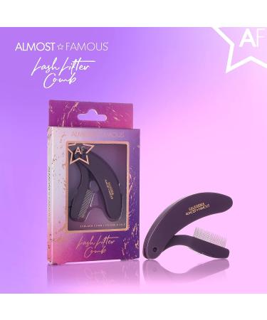 Almost Famous Foldable Eyelash Comb - Mini Eyelashes Separator Curler (Purple) - Buy Online on SooperMarket.com