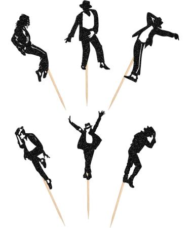 Rsstarxi 24 Pack Dance King Cupcake Toppers Happy Birthday Cupcake Toppers Forever God Art Dance Theme Birthday Cupcake Picks for Anniversary Birthday Party Cake Decorations Design 1 - Buy Online on SooperMarket.com