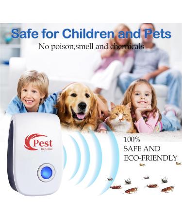 Ultrasound Pest Control 6-Pack | Plug-In Electronic Repeller for Insects Mosquitoes Mice & Cockroaches | International Shipping Available - Buy Online on SooperMarket.com