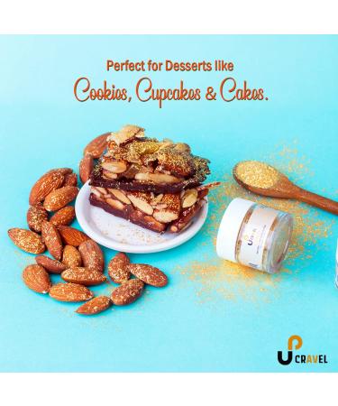 Edible Glitter for Drinks, Food & Desserts - 100% Edible Tasteless Sprinkles for Cake Decorating - Vegan, Gluten & Nut Free - Made in USA - Gold 0.18oz - Buy Online on SooperMarket.com