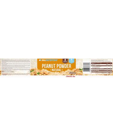 ALLNUTRITION Sugar Free Peanut Powder - Low Fat Peanut Butter - No Sugar Peanut Cream with 50% Protein - Low Calorie Sweets - No Palm Oil - Vegan and Keto Friendly - 200g Natural - Buy Online on SooperMarket.com