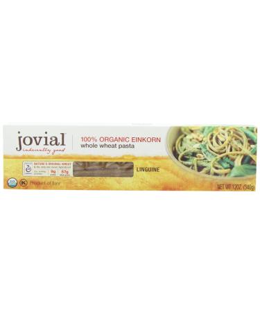 Jovial Organic Whole Wheat Einkorn Linguine, 12-Ounce Packages (Pack of 6)
