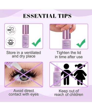 Lash Clusters Glue 10ml - Strong Hold & Long Lasting Eyelash Extension Adhesive | DIY Lash Extensions Mild Formula Black - Buy Online on SooperMarket.com