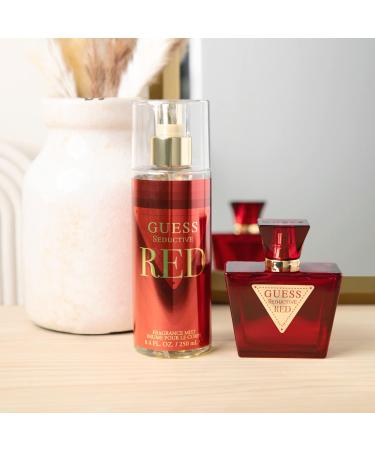 Guess Guess Seductive Red 2.5oz EDT Spray 3.4oz Body Lotion 0.5oz Travel EDT Spray Pouch Women 4 Pc Gift Set - Buy Online on SooperMarket.com