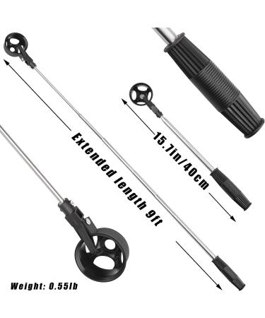 Prowithlin Stainless Extendable Golf Ball Retriever Bundle | 2 Grabbers, 9ft Telescopic Pole | Lightweight, Golf Gifts for Men - Buy Online on SooperMarket.com