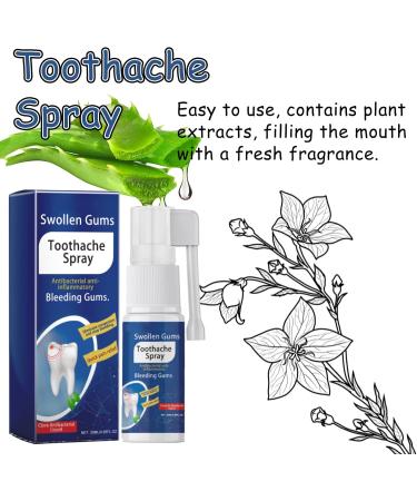 VEROA Tooth Gum Pain Relief Spray - Real Time Toothache Gum Pain Relief for Adult Relieve Gum Swelling Natural Toothache Relief Strong Mouth Spray - for Gum Disease Treatment for Adults - 20ML - Buy Online on SooperMarket.com