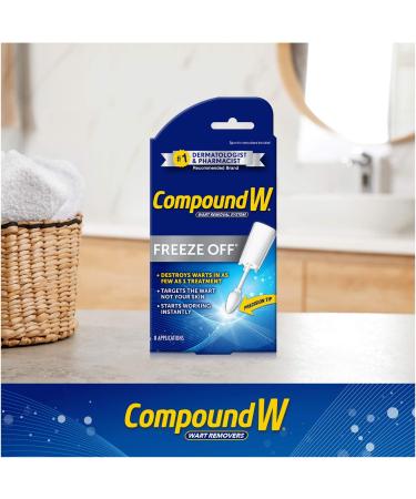Compound W Freeze Off Remover - 8 Applications, White - 1 Count - Buy Online on SooperMarket.com