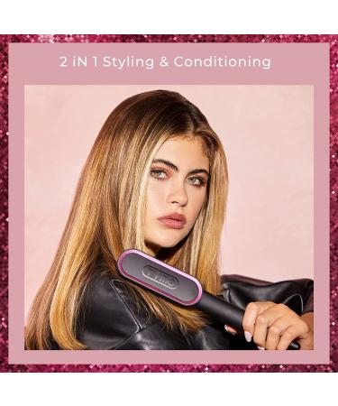 Tymo Hair Straightener Brush - Fast Heating, 5 Temp Levels & Auto-Off for Silky Straight Hair - Buy Online on SooperMarket.com