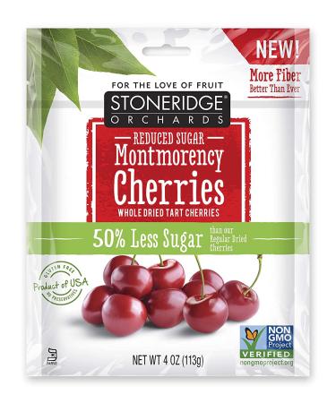 Stoneridge Orchards Montmorency Cherries Whole Dried Tart Cherries Reduced Sugar 4 oz (113 g)