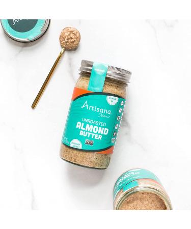 Artisana Natural Almond Butter 14oz - Unroasted Almonds, No Sugar Added | Whole30, Non-GMO, Paleo Friendly - Buy Online on SooperMarket.com