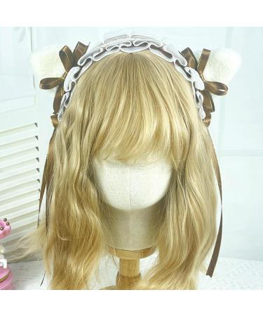 JSGHGDF Accessories Women Washing Face Hairband Pleated Laces r Cat Ear Shape Headbands Hair Hoop r Girls Pink - Buy Online on SooperMarket.com