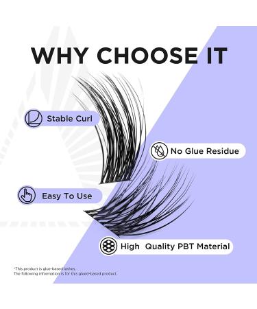 BEYELIAN DIY Eyelash Extension Cluster Lashes - Style3 0.07 12mm Black Band - Reusable False Eyelashes for Natural Look - 48 Lash Clusters - Buy Online on SooperMarket.com