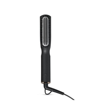 StyleCraft Heat Stroke Beard & Styling Hot Brush Cool Touch Tips Anti-Scold Hair Straightener Black Black-corded