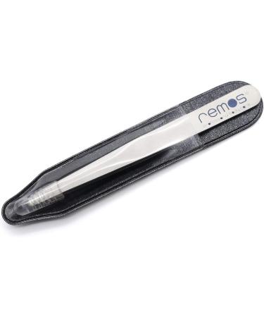 Buy REMOS Stainless Steel Eyebrow Tweezers with Round Tip - 9.5 cm | Precision Grooming Tool for Perfect Brows - International Shipping Available - Buy Online on SooperMarket.com