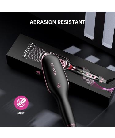 Shop Hair Straightener Brush - Ceramic Hot Comb with 16 Temp Settings Dual Voltage & Anti-Scald for Effortless Styling | Global Shipping Available - Buy Online on SooperMarket.com