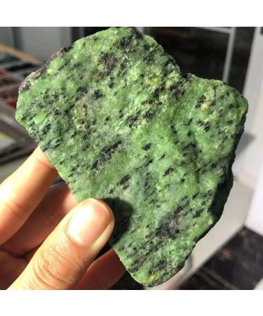 KuRkur Natural Crystals Choice of Gifts 1pc 200g-300g Natural Rough Epidote Ruby Vibration Stone