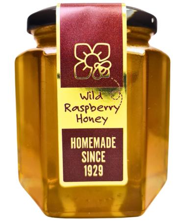 Pure Wild Raspberry Honey - 500g | Raw & Natural | Ethically Harvested | Boosts Vitality and Immunity | Sustainable Packaging