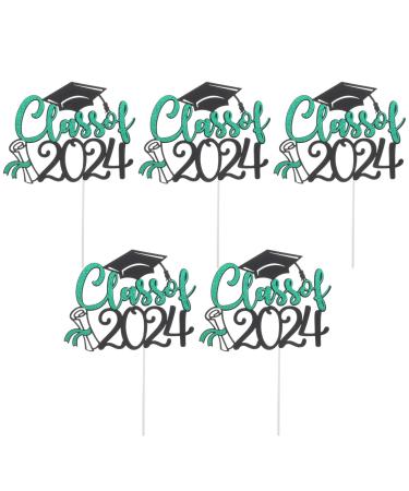 PRETYZOOM 5 Sets Cake Insert Top Hat Graduation Cake Decors Graduate European and American