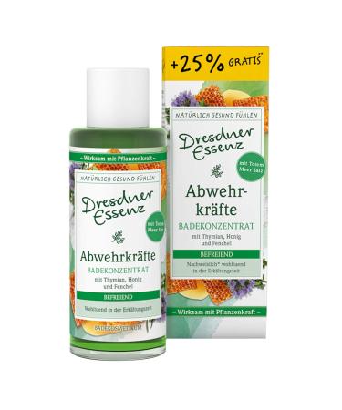 Dresdner Essenz bath concentrate "Defensive Forces" 125ml for 10-12 full baths. With thyme honey and fennel.