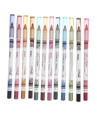 FOYTOKI Replenishing Facial Mist 12pcs Colorful Eyeliner Colored Eyeliners Colored Eye Liner Pencils Set Mousse Wooden Pen