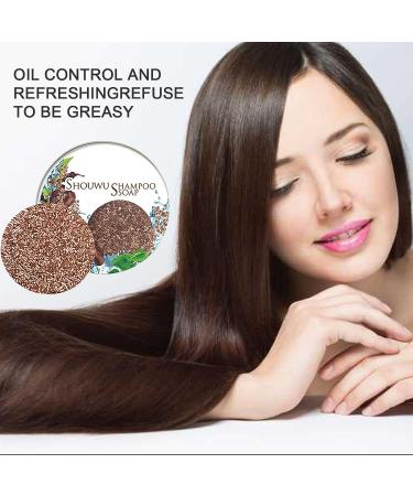 CROOT 2 PCS Hira Shouwu Darkening Shampoo Bar for Gray & Damaged Hair - Buy Online on SooperMarket.com