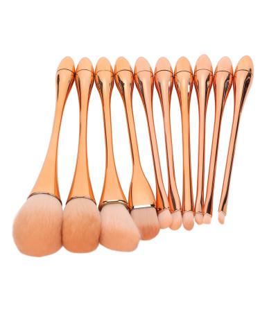 Professional 10Piece Makeup Brush Set Rose Gold Eye SHADOW Concealer Blusher Brushes Cosmetic Tools