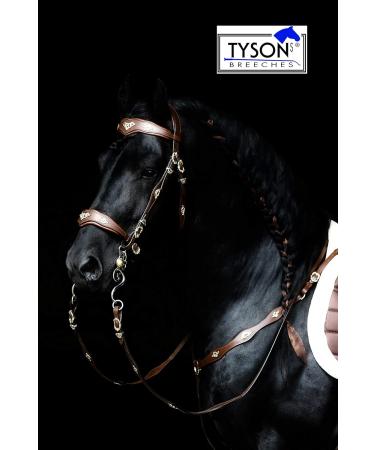 Jose Breastplate Show - Premium Portuguese & Spanish Black Brown for WB VB XF XXF Calfblood - International Shipping Available - Buy Online on SooperMarket.com