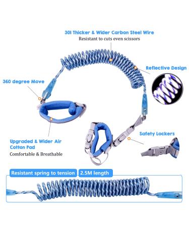 Child Backpack Leash for Toddlers & Kids - 98 Inch Child Safety Walking Leash | Blue (Pack of 1) - Buy Online on SooperMarket.com