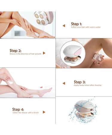 Yinuoday Cordless Electric Women's Hair Remover Painless Razor for Legs Body & Face - Buy Online on SooperMarket.com