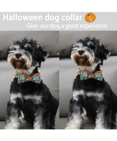 Adjustable Blue Pumpkin Dog Collar - Aring Pet Halloween Halison Bottom Band with Metal Buckle (X-Large) - Perfect Halloween Accessory - Buy Online on SooperMarket.com
