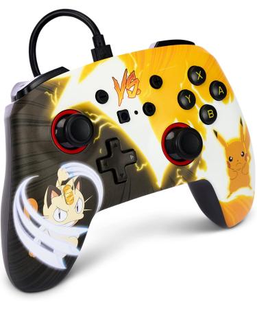 PowerA Enhanced Wired Controller for Nintendo Switch - Pok mon: Pikachu vs. Meowth Pok mon: Pikachu vs. Meowth - Buy Online on SooperMarket.com