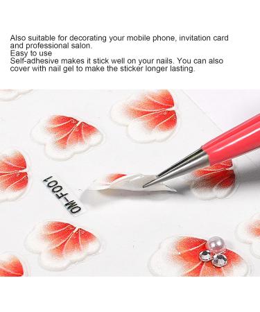 5D Nail Art Stickers Self Adhesive Nail Stickers Nail Decoration Fashion Accessories Embossed Flowers Self Adhesive Nail Decoration for Manicure Nail Art Supplies - Buy Online on SooperMarket.com