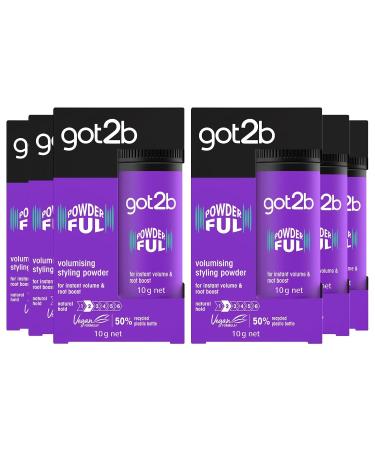 Schwarzkopf got2b POWDER'ful Volumising Styling Powder 10 g - Pack of 6
