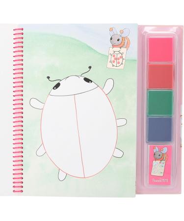 Depesche 12105 Princess Mimi Fingerprint Fun - Creative Coloring Book with 4 Ink Pads for Finger Painting | International Shipping Available - Buy Online on SooperMarket.com