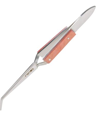 remos soldering tweezers curved heat-insulated 17 cm stainless steel