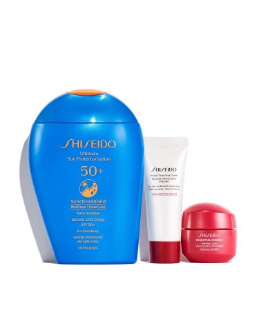 Shiseido Ultimate Sun Protection & Hydration Set - SPF 50+ Lotion Cleansing Foam & Hydrating Cream | Shop Internationally - Buy Online on SooperMarket.com