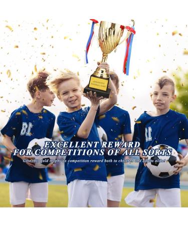 Large Gold Trophy Cup for Sports Tournaments & Competitions - Soccer, Football, Leagues, & Teamwork Awards - Buy Online on SooperMarket.com