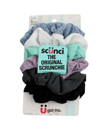 Conair Scunci Hair Twisters No Damage Scrunchies Assorted Colors  6 pcs
