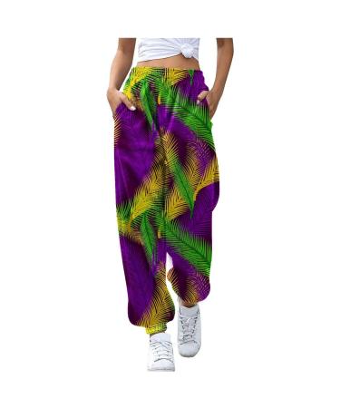 Womens Comfy Sport Gym Jogger Sweatpant Loose Fit High Waisted Trouser Causal Running Workout Pant Jogging Bottom Activewear L 3913-djufh-d-blue