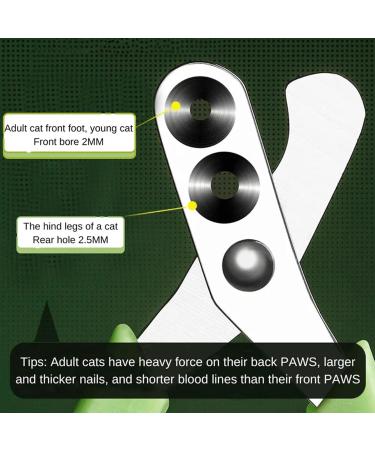 Effortless Pet Nail Clipper for Dogs & Cats - Stainless Steel Claw Scissors with Dual Size Holes - Perfect Pet Nail Care - Buy Online on SooperMarket.com