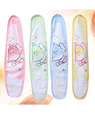 4pcs Baby Umbilical Cord Belly Bands | Bellybutton Protection Wrap for Newborn Boys and Girls | Assorted Colors | 50X13cm - Buy Online on SooperMarket.com