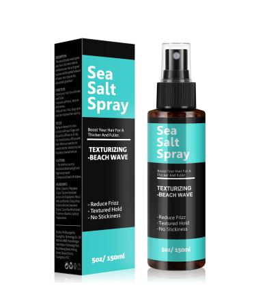 Sea Salt Spray for Hair Men and Women 5 fl oz - Dry Texturizing & Volumizing Curl and Beach Waves Spray for Hair