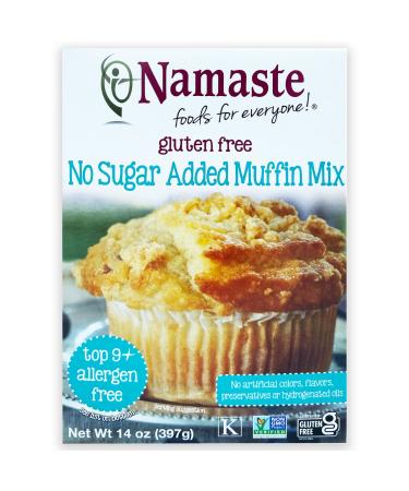 Namaste Foods, Gluten Free Sugar Free Muffin Mix, 14-Ounce Bags (Pack of 6)