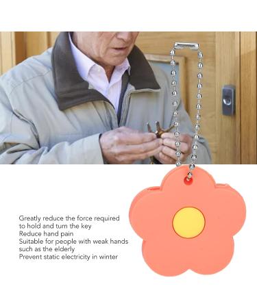 Key Turner Aid Set for Seniors & Disabled - 5Pcs Key extender & holder in Orange | Easy Living Assist Tool for Key Finders - Buy Online on SooperMarket.com