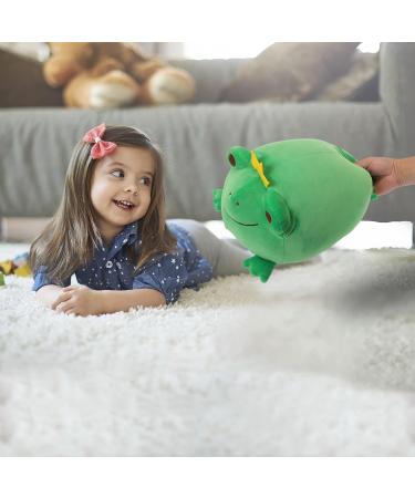 JUNERAIN Super Soft Frog Plush Stuffed Animal 35cm Emerald Green - Adorable Frog Squishy Hugging Pillow Toy for Kids - Cuddly Frog Decoration - Buy Online on SooperMarket.com