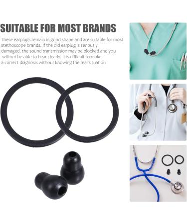 Buy 2 Sets Stethoscope Earbuds - Medical Noise Reduction Ear Tips Skull Diaphragm Seal PVC Replacement Ear Beans - International Shipping Available - Buy Online on SooperMarket.com